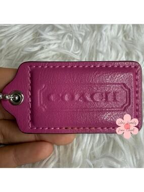 2.5" COACH Fob Bag Charm Hang tag Hangtag